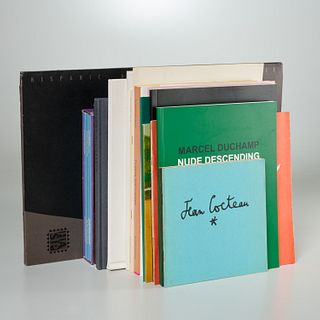 Collection of artists exhibition catalogues