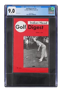 CGC 9.0 Vintage Spring 1950 Golf Digest 1st Issue