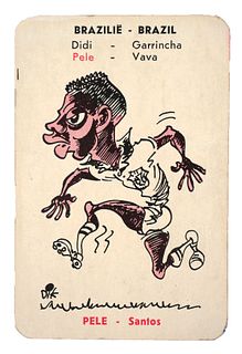 Vintage Monty Gum PELE Soccer Card 