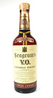 Seagram's VO Whiskey Bottle, Sealed, 1970