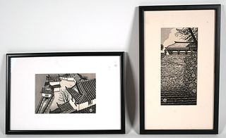 (2) GIHACHIRO OKUYAMA, Woodblock Prints