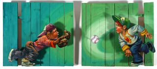 ROBERT CARTER, Baseball Painting