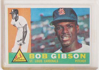 1960 Topps Bob Gibson Baseball Card