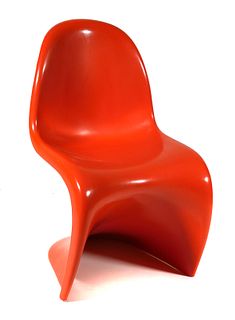 1974 Herman Miller Verner Panton Orange Chair MCM