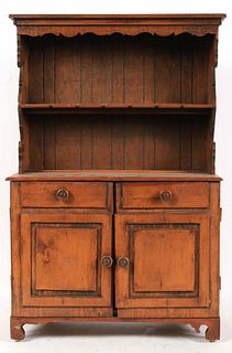 Country Miniature Step-Back Cupboard