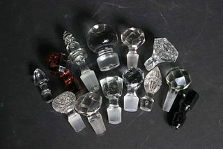 Group of Assorted Glass Bottle Stoppers