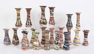 Twenty-One Desert Sands Pottery Bud Vases