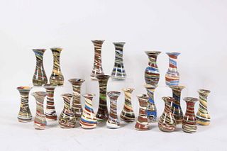 Twenty-One Desert Sands Pottery Bud Vases