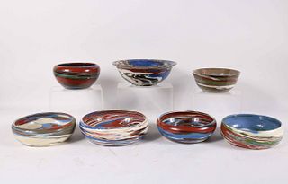 Seven Desert Sands Pottery Bowls