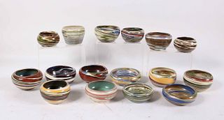 Sixteen Desert Sands Pottery Bowls