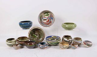 Fifteen Desert Sands Pottery Bowls