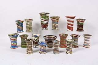 Seventeen Desert Sands Pottery Small Vases