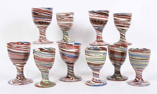 Ten Desert Sands Pottery Goblets
