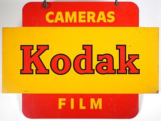 Vintage Cameras Kodak Film Dealer Metal Sign