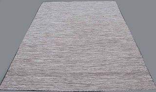 Grey, Beige, and White Woven Room Size Carpet