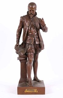 Emile Louis Picault, Bronze Statue, Ambroise Pare