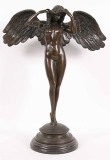 A.A. Weinerman, Bronze of Winged Female Nude