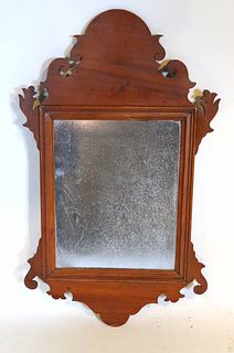 Queen Anne Mahogany Diminutive Looking Glass