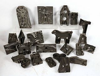 Collection of Tin Cookie Molds