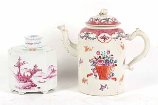 Chinese Export Covered Coffeepot