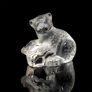 Lalique France Crystal Figurine, Leopard Cub