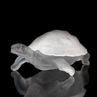 Lalique Crystal Figurine, Turtle Box