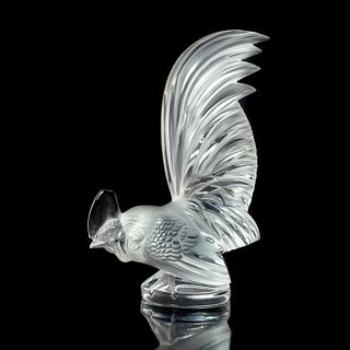 Lalique French Crystal Figurine, Bantam Rooster