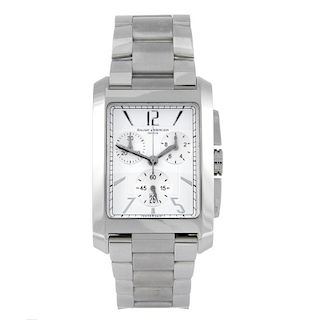 BAUME & MERCIER - a gentleman's Hampton chronograph bracelet watch. Stainless steel case. Reference