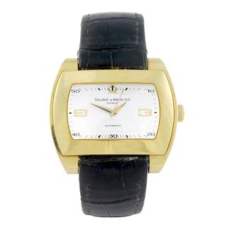 BAUME & MERCIER - a gentleman's Hampton City wrist watch. 18ct yellow gold case. Numbered 65408 3558