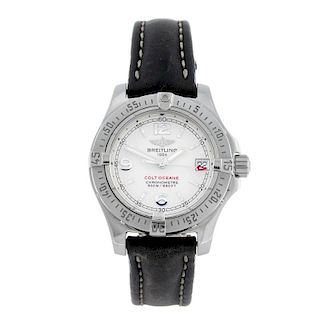 BREITLING - a lady's Aeromarine Colt Ocean wrist watch. Circa 2006. Stainless steel case with calibr