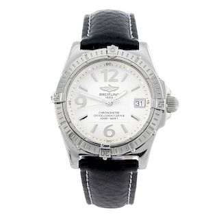 BREITLING - a lady's Callisto wrist watch. Stainless steel case. Reference A77346, serial 566021. Si