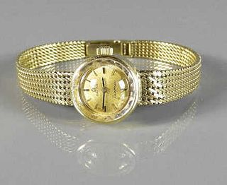14kt Gold Ladies Omega Ladymatic Wrist Watch