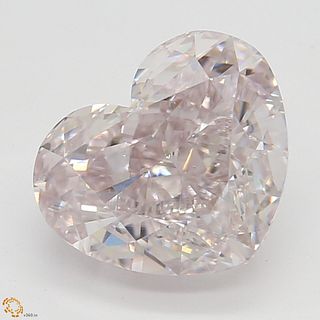 1.58 ct, Natural Fancy Light Purplish Pink Even Color, SI1, Heart cut Diamond (GIA Graded), Appraised Value: $252,700 