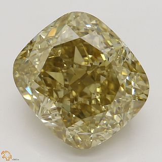 3.61 ct, Natural Fancy Brown Yellow Even Color, VS1, Cushion cut Diamond (GIA Graded), Appraised Value: $30,600 
