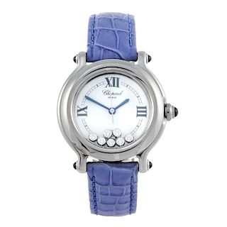 CHOPARD - a lady's Happy Sport wrist watch. Stainless steel case. Reference 27/8238-23, serial 92610