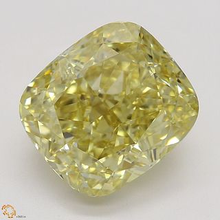 3.50 ct, Natural Fancy Brownish Yellow Even Color, VVS1, Cushion cut Diamond (GIA Graded), Appraised Value: $48,900 