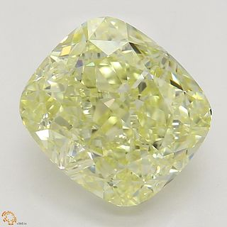 2.23 ct, Natural Fancy Light Yellow Even Color, VS1, Cushion cut Diamond (GIA Graded), Appraised Value: $24,500 