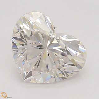 1.02 ct, Natural Faint Pink Color, VS1, TYPE IIa Heart cut Diamond (GIA Graded), Appraised Value: $50,500 