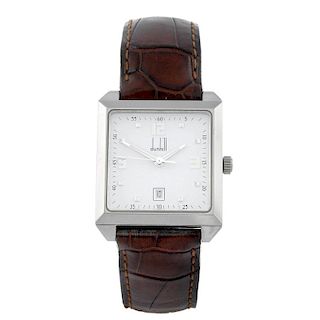 DUNHILL - a wrist watch. Stainless steel case. Numbered BB13936 8005. Unsigned quartz movement with