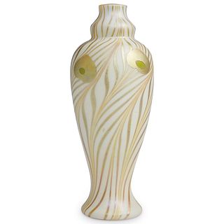 Steuben Gold Aurene Alabaster Vase