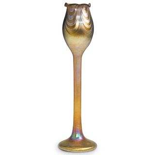 Important Steuben Gold Aurene Floriform Vase