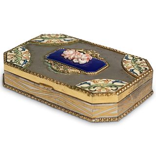 Silver Champleve Enameled Box