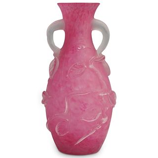 Steuben Rose Quartz Vase