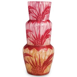 Steuben Three Tiered Cluthra Vase