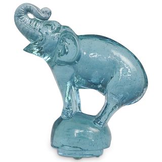 Steuben Amethyst Glass Elephant