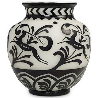Steuben Glass Vase "Nimrod Pattern"
