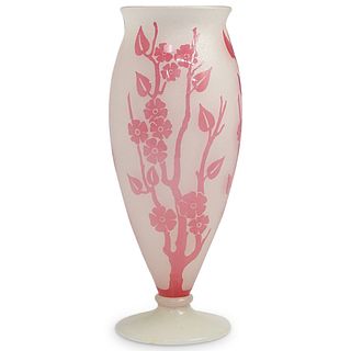 Steuben Rosaline Mayfair Pattern Vase