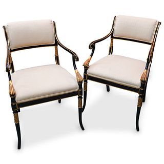 Pair of Karges Wooden Chairs