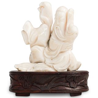 Chinese Antique White Coral Figurine