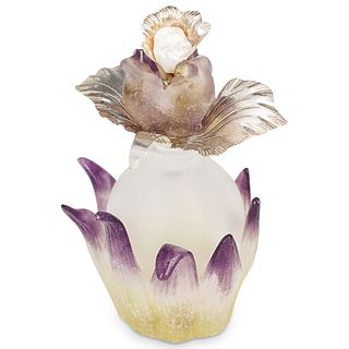Daum Pate de Verre "Iris" Perfume Bottle